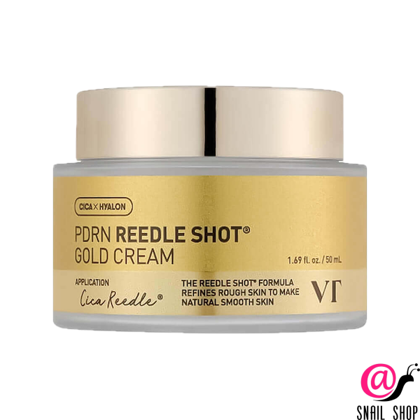 VT Cosmetics Омолаживающий крем с золотом и ПДРН PDRN Reedle Shot Gold Cream (ЧЗ)