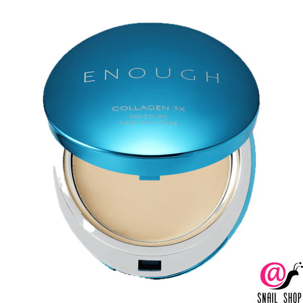 ENOUGH Увлажняющая пудра с коллагеном со сменным блоком 3X Moisture Two Way Cake SPF28 PA++ (ЧЗ)