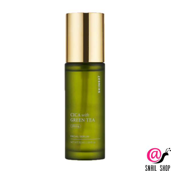 SKIN627 Сыворотка для лица с центеллой и зеленым чаем CICA With Green Tea Calming Facial Serum (ЧЗ)