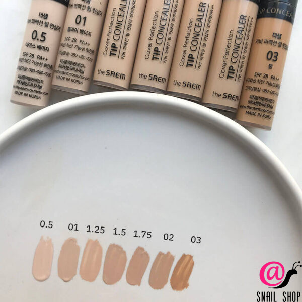 THE SAEM Консилер для маскировки недостатков кожи Cover Perfection Tip Concealer (ЧЗ)