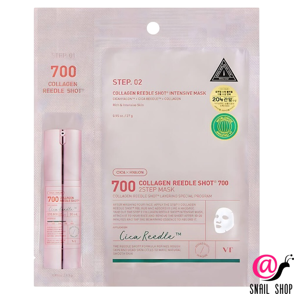 VT Cosmetics Маска на тканевой основе Collagen Reedle Shot 700 2step Mask