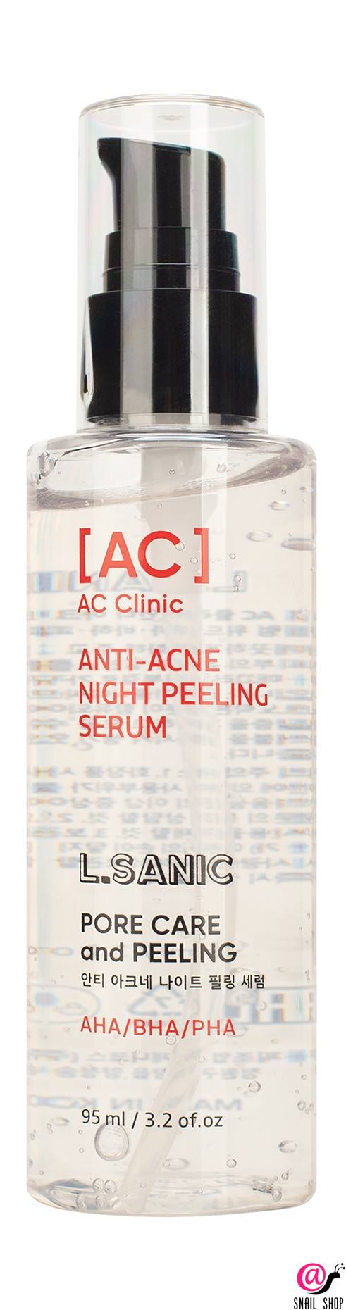 L.SANIC Сыворотка-пилинг с AHA, BHA, PHA кислотами AC Clinic Anti-Acne Night Peeling Serum L.SANIC Сыворотка-пилинг с AHA, BHA, PHA кислотами AC Clinic Anti-Acne Night Peeling Serum