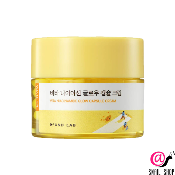 ROUND LAB Осветляющий капсульный крем с ниацинамидом Vita Niacinamide Glow Capsule Cream (ЧЗ)