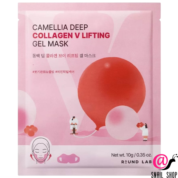 ROUND LAB Лифтинг-маска с камелией и коллагеном Camellia Deep Collagen V Lifting Gel Mask (ЧЗ)