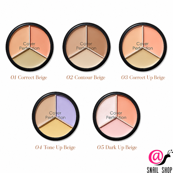 THE SAEM Консилер для лица трехцветный Cover Perfection Triple Pot Concealer