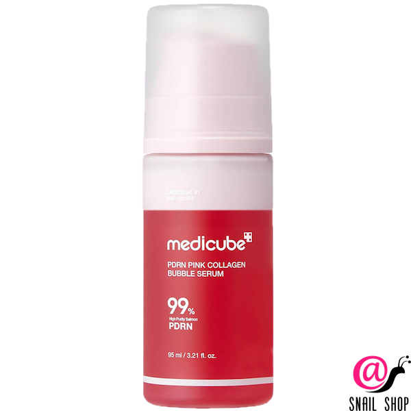 MEDICUBE Пузырьковая сыворотка с коллагеном и ПДРН PDRN Pink Collagen Bubble Serum