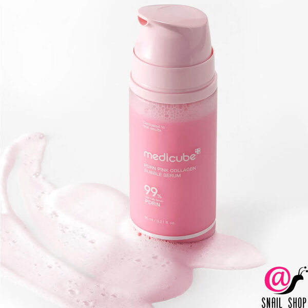 MEDICUBE Пузырьковая сыворотка с коллагеном и ПДРН PDRN Pink Collagen Bubble Serum
