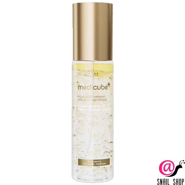 MEDICUBE Осветляющий двухфазный мист с койевой кислотой Kojic Acid Turmeric Vita Jelly Mist Serum ЧЗ