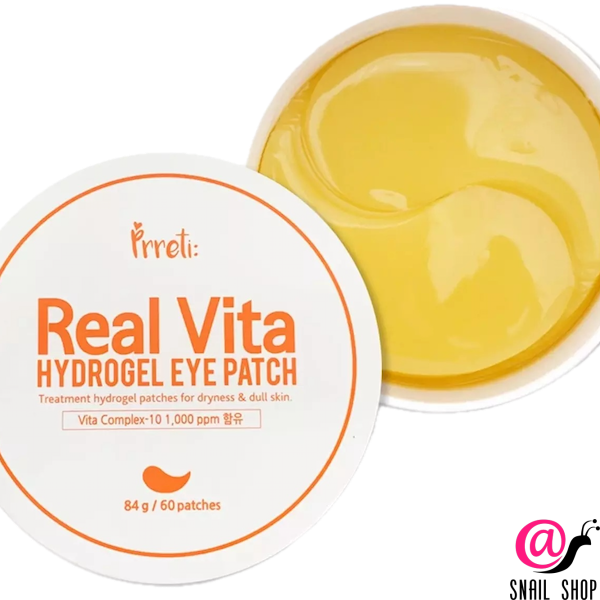 PRRETI Патчи для глаз гидрогелевые с комплексом витаминов Eye Patch Real Vita Hydrogel