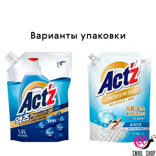 PIGEON Гель-концентрат для стирки белья с мятой Act'z Premium Gel Fresh