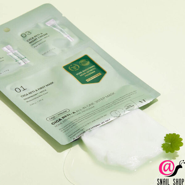 VT Cosmetics Трехступенчатый набор для сужения пор с ретинолом Cica Reti-a All In One 3step Mask